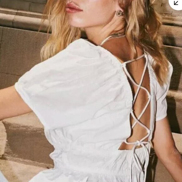 NWT Free People Phoebe Smocked Top Size Small - Picture 6 of 6